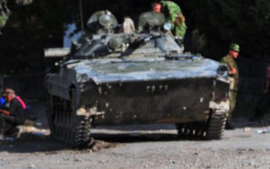 Rosyjski oddział w Igoeti, 50 km od Tbilisi