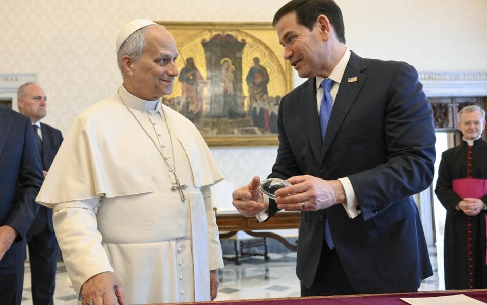 Papież Leon XIV i Marco Rubio