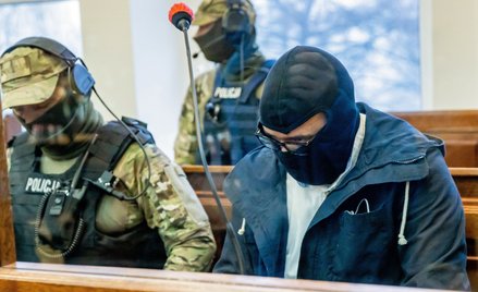 Miłosz Sz., jeden z oskarżonych w sprawie pożaru w escape roomie na sali Sądu Okręgowego w Koszalini