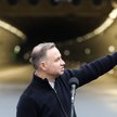 Prezydent RP Andrzej Duda podczas wizyty na budowie tunelu pod górą Luboń Mały na odcinku S7 Naprawa