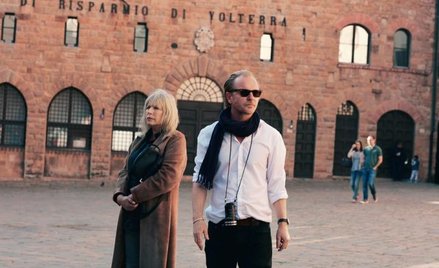 Krystyna Janda i Jacek Borcuch na planie filmu