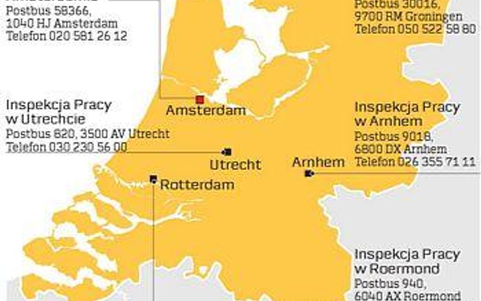 Oddziały Inspekcji Pracy w Królestwie Niderlandów