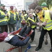 Protest związkowców pracujących w Enerdze