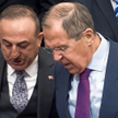 Ministrowie spraw zagranicznych Turcji i Rosji - Mevlut Cavusoglu i Siergiej Ławrow