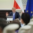 Premier Donald Tusk na posiedzeniu rządu w KPRM w Warszawie