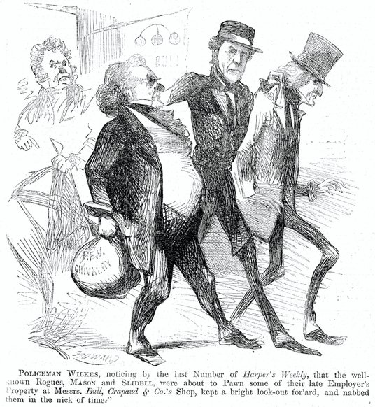 Kapitan Wilkes z USS „San Jacinto” zatrzymuje emisariuszy Konfederacji do Anglii – Jamesa M. Masona 