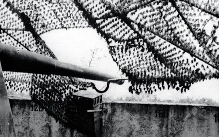 Zamaskowane stanowisko ogniowe działa kal. 152,4 mm 31. Baterii Artylerii Nadbrzeżnej im. Heliodora 