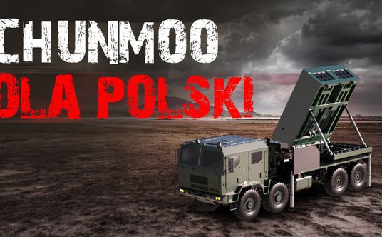 Wizja wyrzutni K239 z modułem wyrzutni zamontowanym na polskim podwoziu Jelcz serii P882.