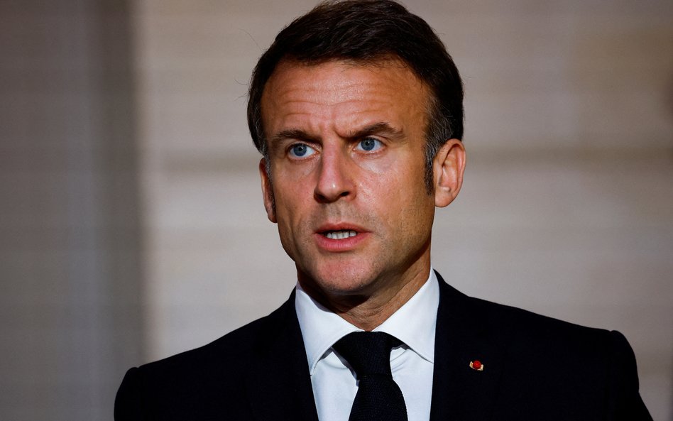 Prezydent Francji Emmanuel Macron