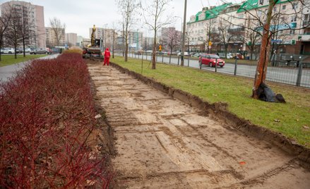 Budowa drogi rowerowej na ul. Wrocławskiej w Warszawie