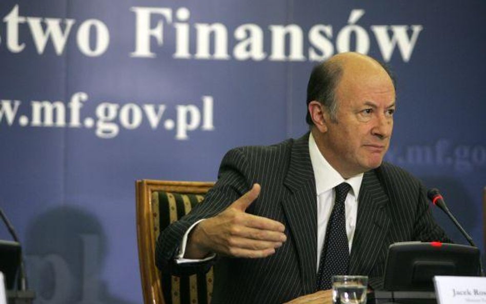 Jacek Rostowski, minister finansów