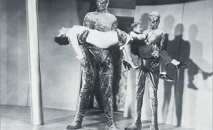 Tak wyobrażali sobie Marsjan scenarzyści „Najeźdców z Marsa” z 1953 roku...