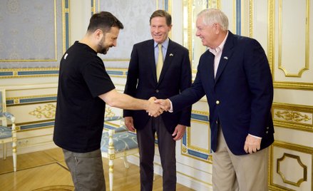 Senatorowie z USA spotkali się z Zełenskim