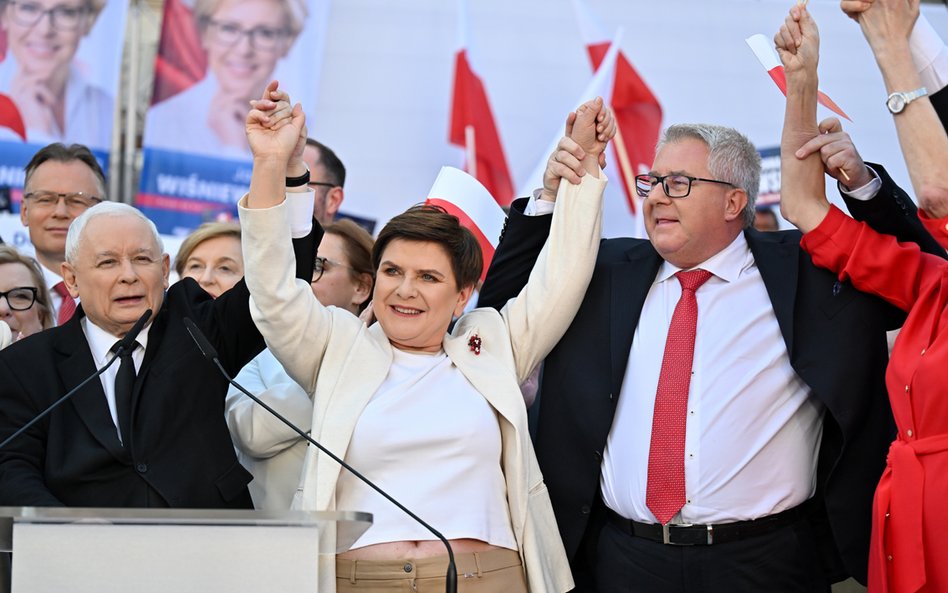 Jarosław Kaczyński zaprezentował listy PiS do wyborów europejskich, na których znaleźli się m.in. Be