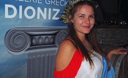 Natalia, jedna z animatorek Grecosa, wcieliła się podczas dionizjów, jak inni uczestnicy, w grecką b