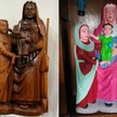 Renowacja XV-wiecznych posągów: Maryja w różowych szatach