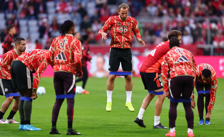 Harry Kane przed meczem Bayern Monachium - Bayer 04 Leverkusen