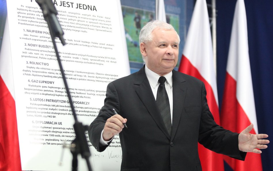 „Polska jest jedna” - Jarosław Kaczyński podpisał deklarację ponadpartyjnej współpracy