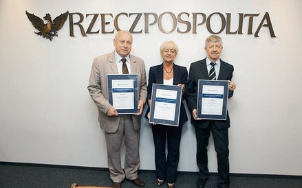 Najlepsze wydziały prawa – uczelnie publiczne. Od lewej prof. Tomasz Giaro z Uniwersytetu Wars