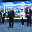 Wicepremier Jarosław Kaczyński zaprezentował hasło wyborcze PiS: "Bezpieczna przyszłość Polaków"
