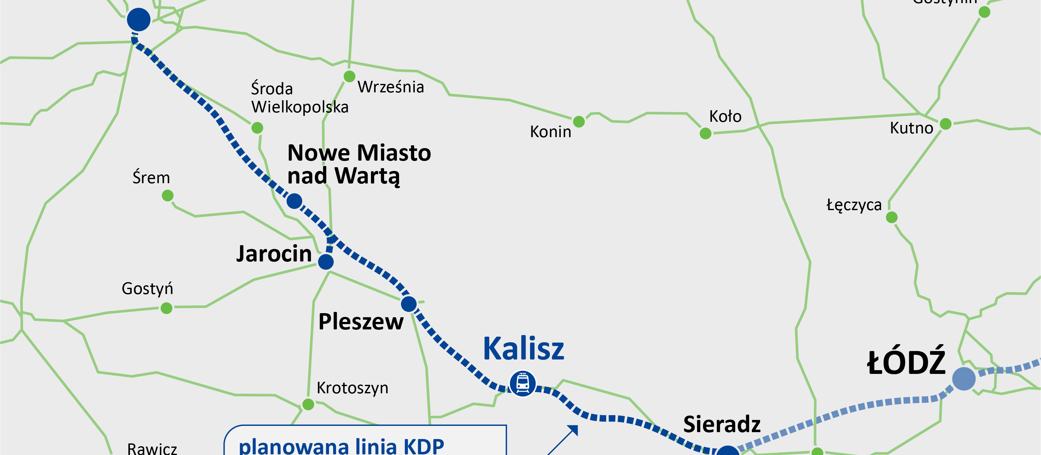 Faster from Kalisz to Poznań and Warsaw. Work on the high-speed rail line through Kalisz is gaining momentum