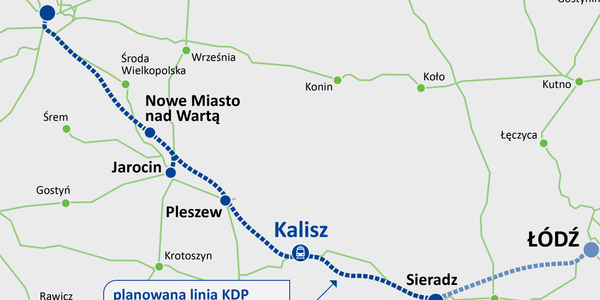 Szybciej z Kalisza do Poznania i Warszawy. Prace nad linią KDP przez Kalisz nabierają tempa