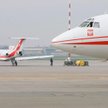 Jak-40 i Tu-154M na rządowym Okęciu