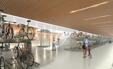 W Amsterdamie powstał podziemny parking na ponad 6 tys. rowerów