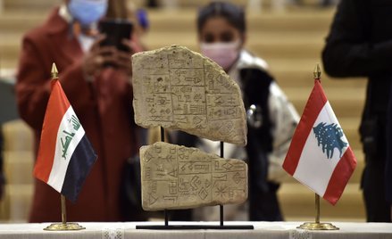 Jeden z eksponatów zwróconych Irakowi przez Liban