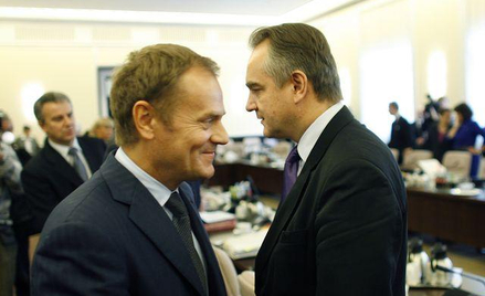 Premier Donald Tusk i wicepremier Waldemar Pawlak