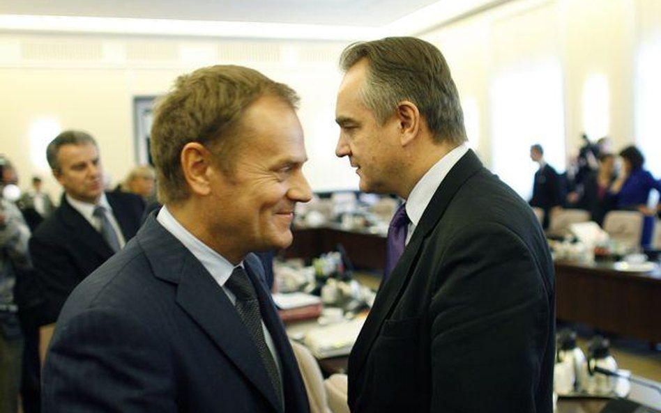 Premier Donald Tusk i wicepremier Waldemar Pawlak