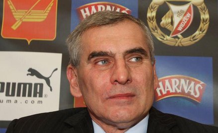 Trener Widzewa Paweł Janas
