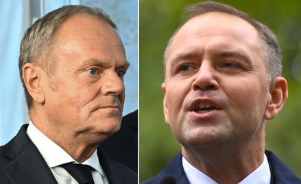 Donald Tusk i Karol Nawrocki