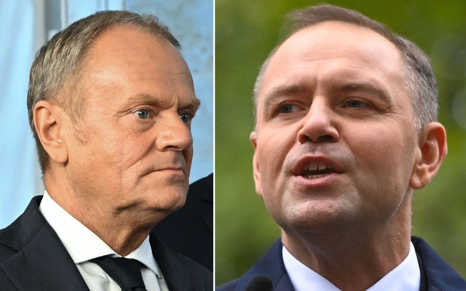 Donald Tusk i Karol Nawrocki