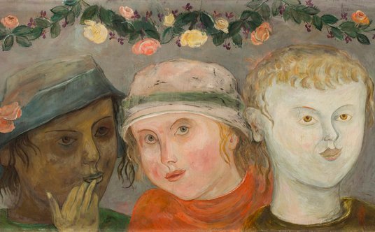 „Dzieci z girlandą kwiatów” Tadeusza Makowskiego – obraz z estymacją 1000000–1500000 PLN.