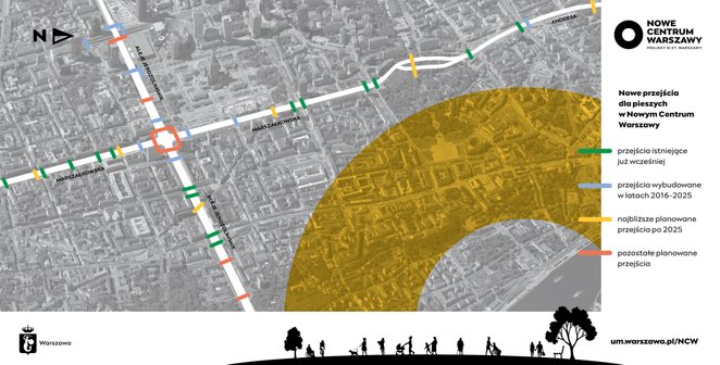 Plan przejść dla pieszych, tych istniejących, tworzonych i zaplanowanych zaprezentowały władze miast