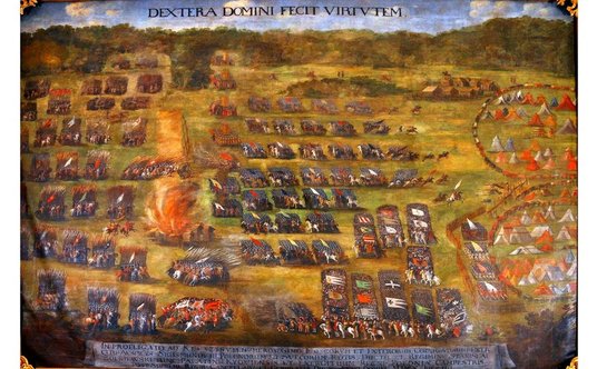 „Bitwa pod Kłuszynem” (4 lipca 1610 r.), obraz Szymona Boguszowicza