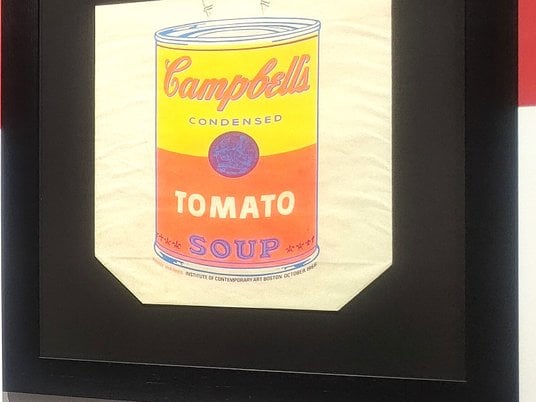 Andy Warhol - projekty do kampania reklamowa puszki zupy Campbell's