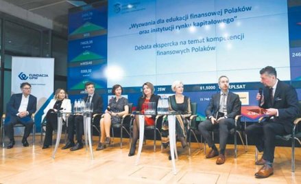 W debacie „Wyzwania dla edukacji finansowej Polaków oraz instytucji rynku kapitałowego” uczestniczyl
