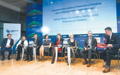 W debacie „Wyzwania dla edukacji finansowej Polaków oraz instytucji rynku kapitałowego” uczestniczyl