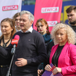 Współprzewodniczący Nowej Lewicy Robert Biedroń i minister ds. równości Katarzyna Kotula.