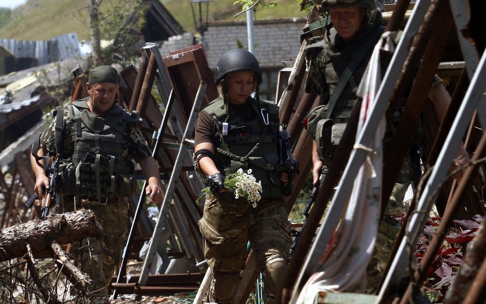 Ukraińskie wojsko na linii frontu