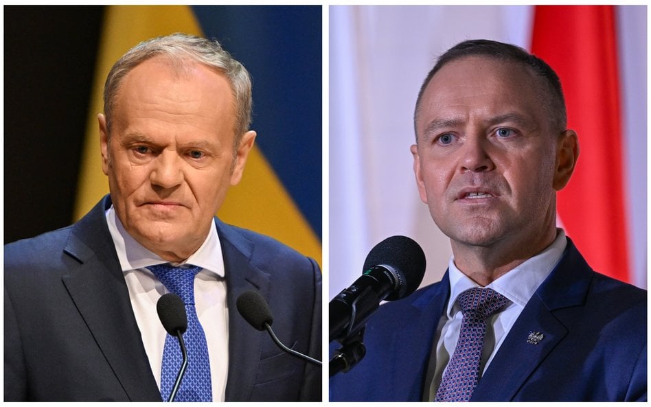 Premier Donald Tusk i prezydent Karol Nawrocki
