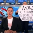 Protest w głównym wydaniu dziennika "Wiesti"