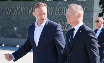 Prezydent RP Andrzej Duda i prezydencki minister Marcin Mastalerek