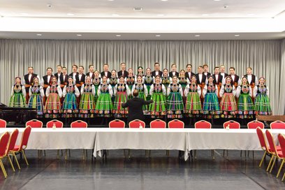 Zespół Pieśni i Tańca "Mazowsze" podczas występu