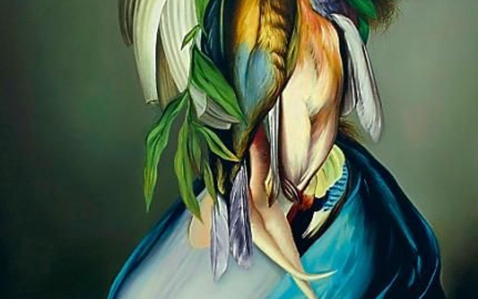 Ewa Juszkiewicz, bez tytułu, 2014,  olej na płótnie,  75×100 cm