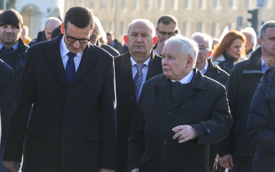 Mateusz Morawiecki i Jarosław Kaczyński