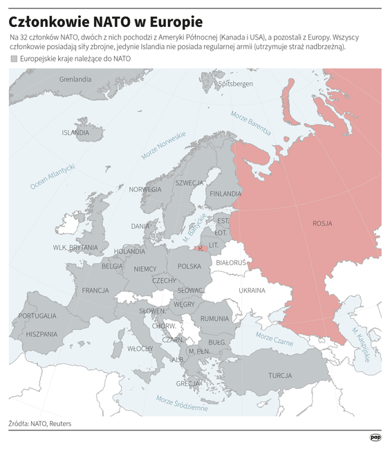 Członkowie NATO w Europie