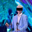 Raper Mata podczas gali Fryderyk Festiwal 2021